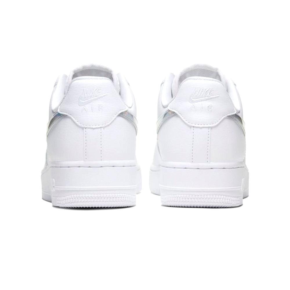 white air force 1 with iridescent swoosh
