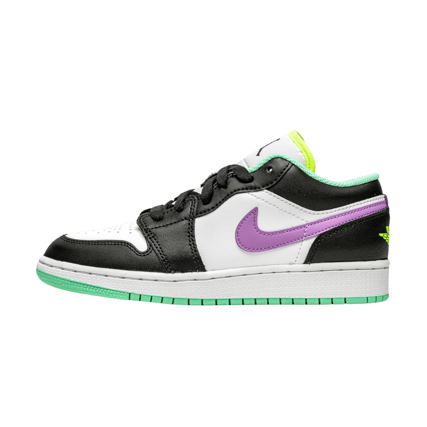Air Jordan 1 Low GS 'White Violet Shock' - Kick Game