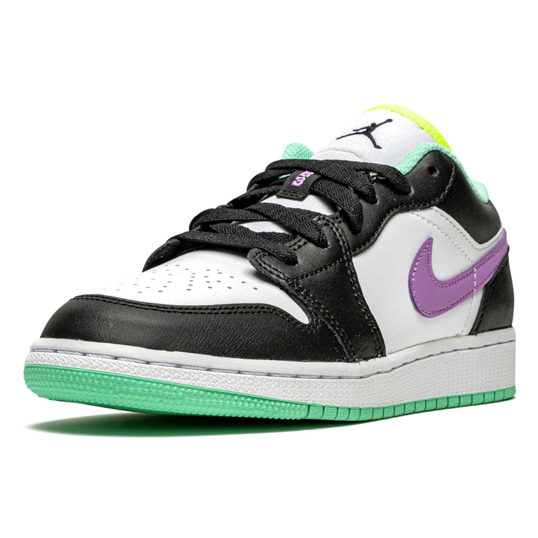 Air Jordan 1 Low GS 'White Violet Shock' - Kick Game