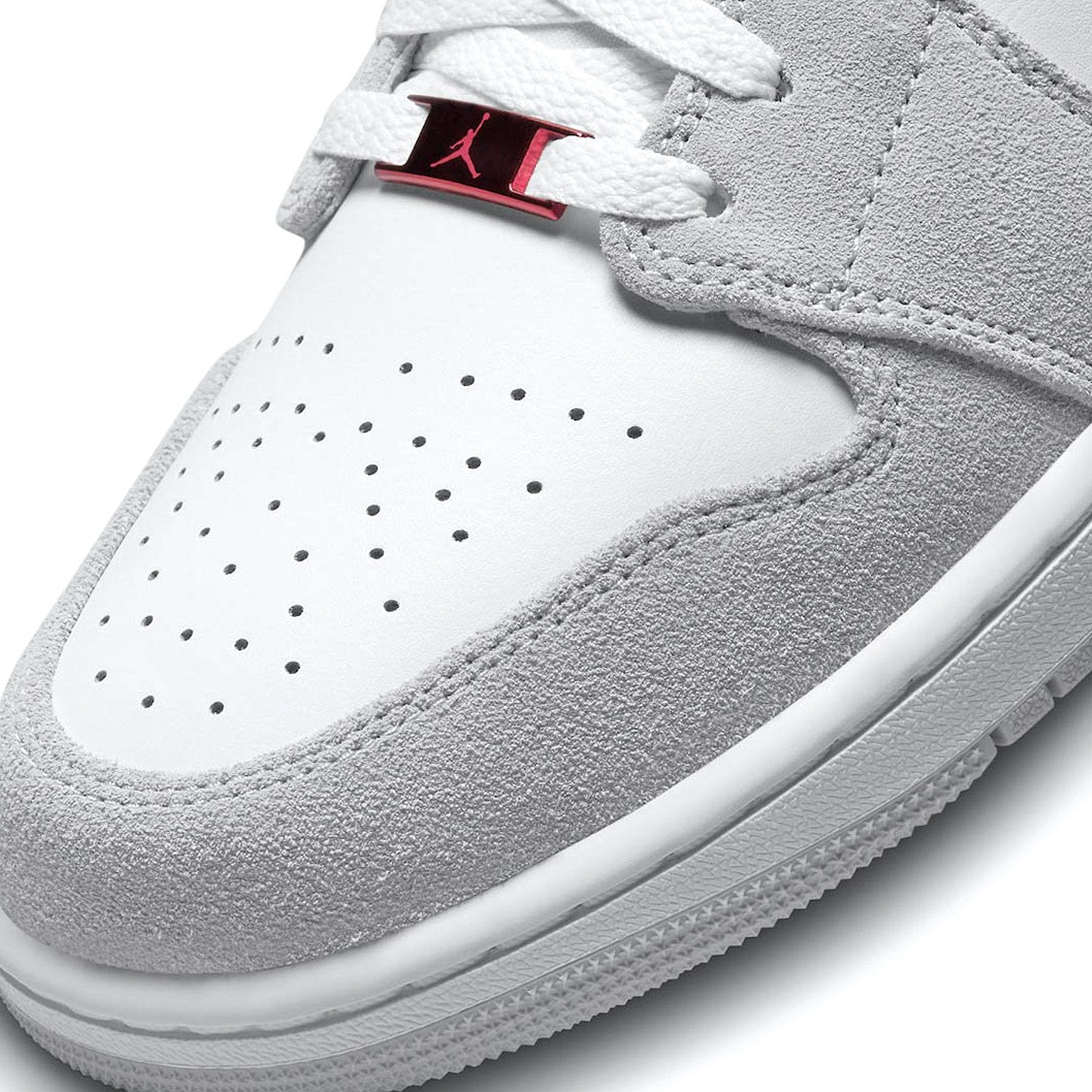Red white and gray jordans hotsell