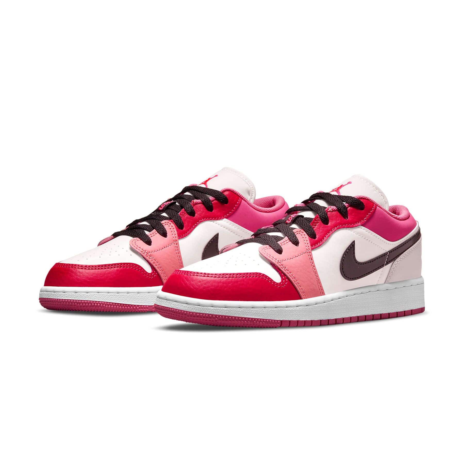 Pink black white jordan 1 on sale
