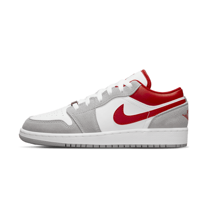 Air Jordan 1 Low SE GS 'Light Smoke Grey Gym Red' - Kick Game