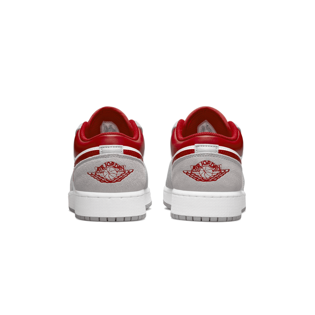 Air Jordan 1 Low SE GS 'Light Smoke Grey Gym Red' - Kick Game