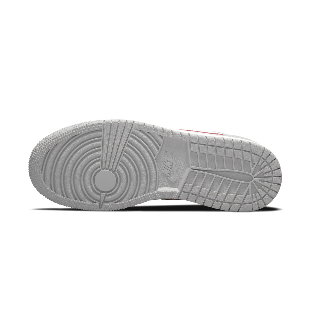 Air Jordan 1 Low SE GS 'Light Smoke Grey Gym Red' - Kick Game