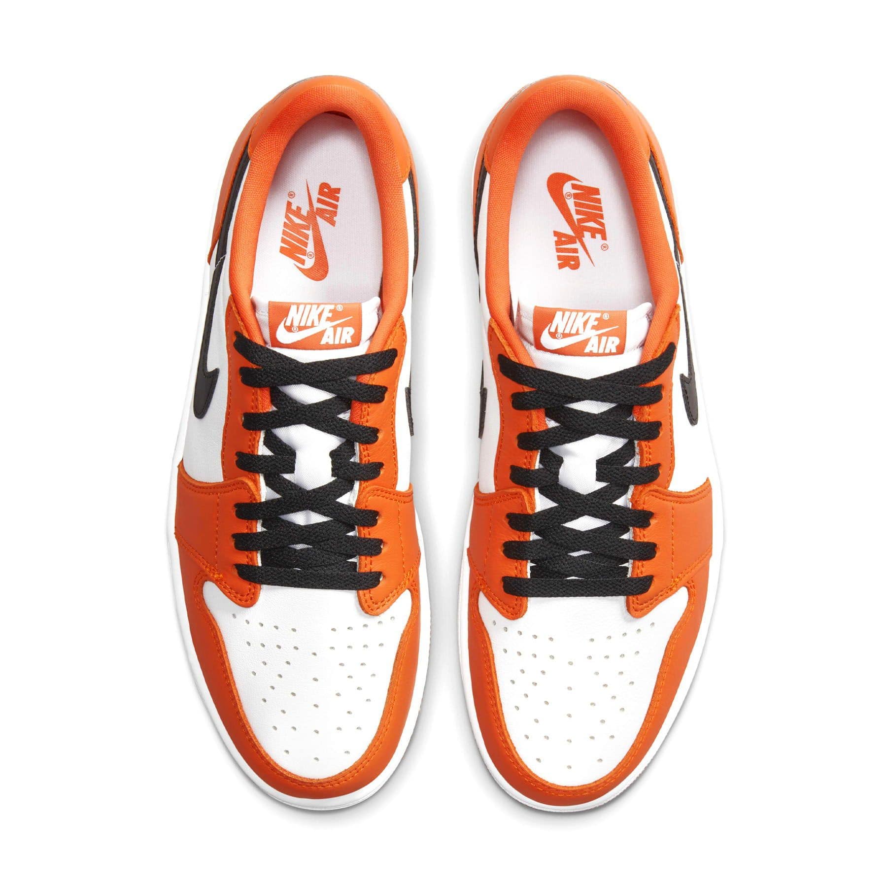 Orange low top jordans sales
