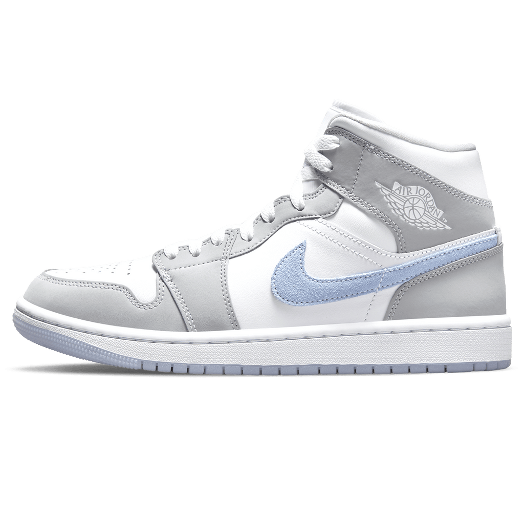 Air Jordan 1 Mid Wmns 'White Wolf Grey'