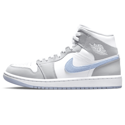 Air Jordan 1 Mid Wmns 'White Wolf Grey' - Kick Game