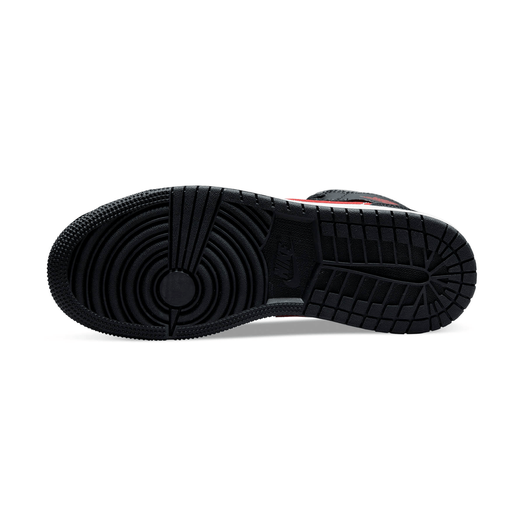 Air Jordan 1 Mid GS  'Black Fire Red' - Kick Game