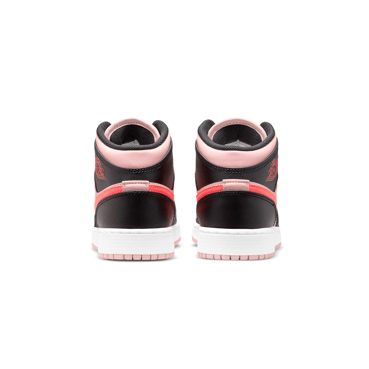 Air Jordan 1 Mid GS Black Pink Crimson - Kick Game