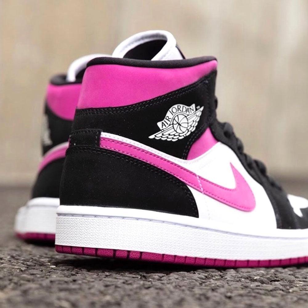 Air Jordan 1 WMNS Mid 'Black Cactus Flower' - Kick Game