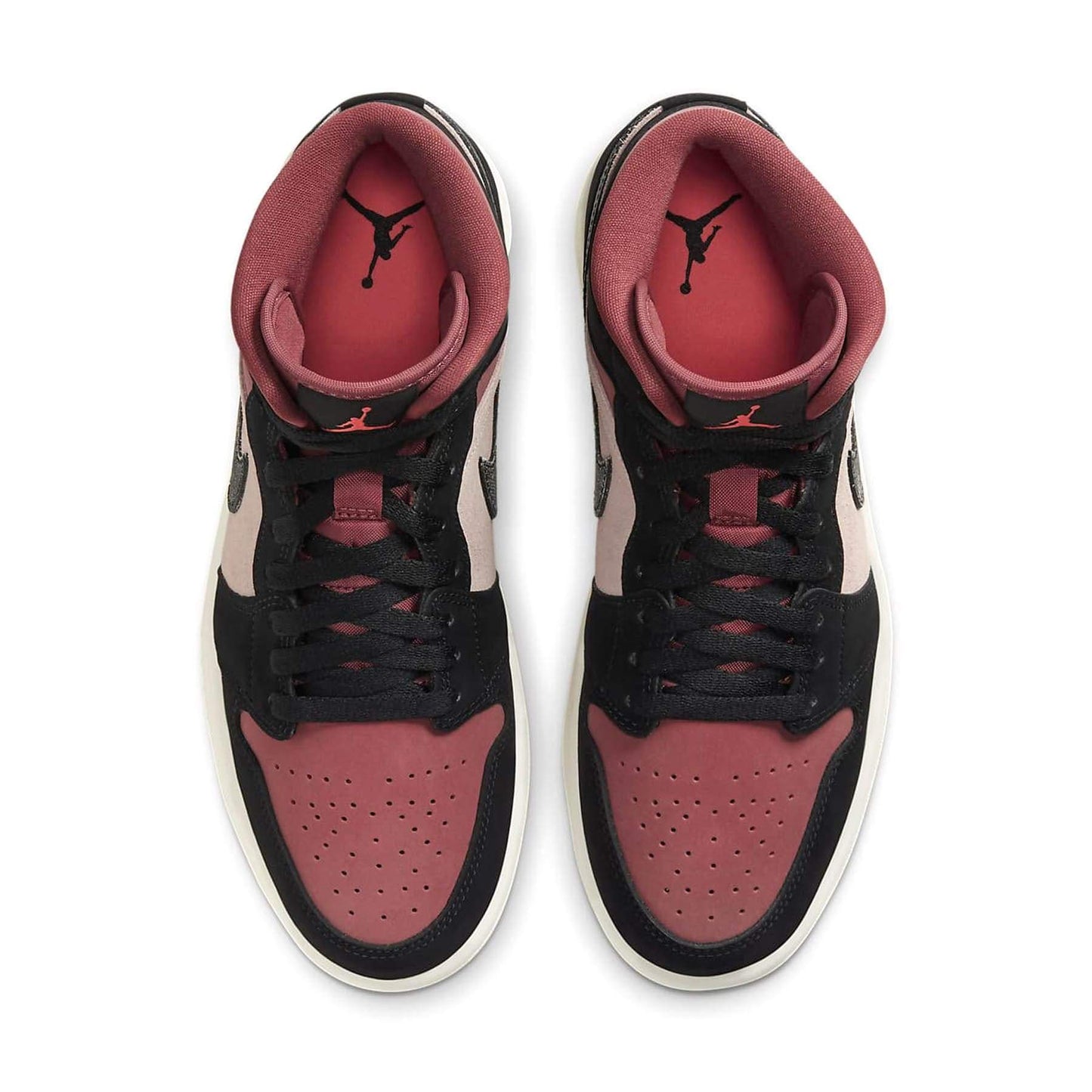 Air Jordan 1 Wmns Mid 'Burgundy Dusty Pink' - Kick Game