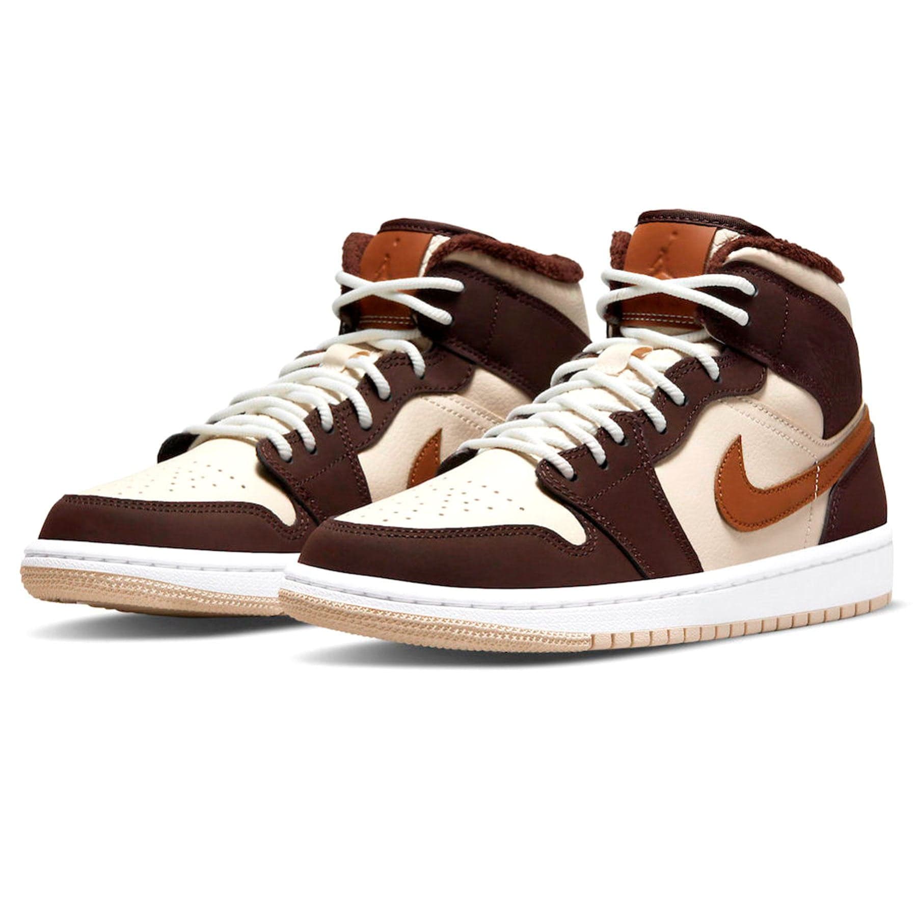 Air Jordan 1 Mid SE Wmns 'Cream Dark Chocolate' - Kick Game