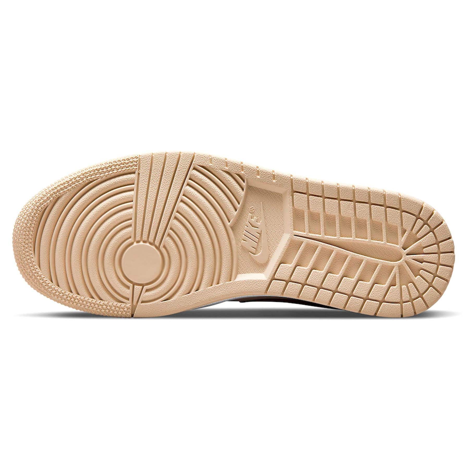 jordan air 1 mid trainers in cream and black