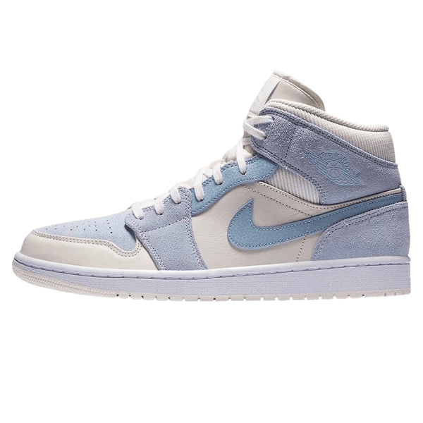 Air Jordan 1 Mid SE Sail Light Blue Kick Game