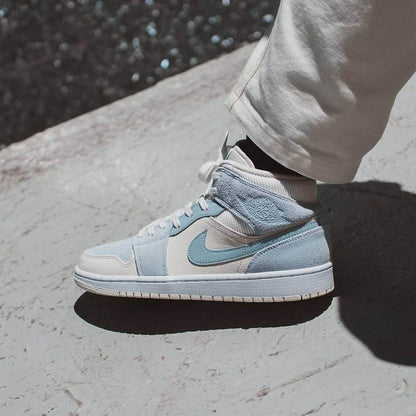 Air Jordan 1 Mid SE 'Sail Light Blue' - Kick Game
