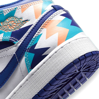 Air Jordan 1 Mid GS 'Geometric Pint' - Kick Game