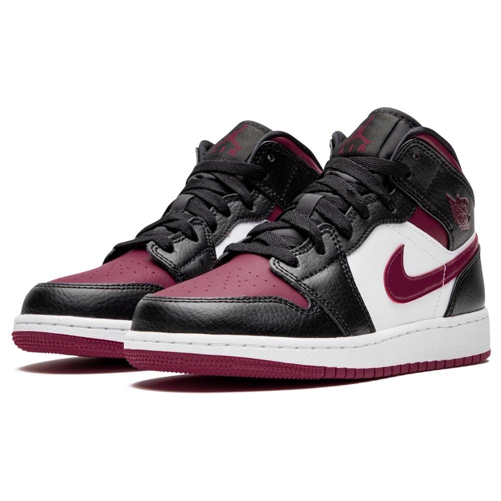 Air Jordan 1 Mid GS 'Black Noble Red' — Kick Game