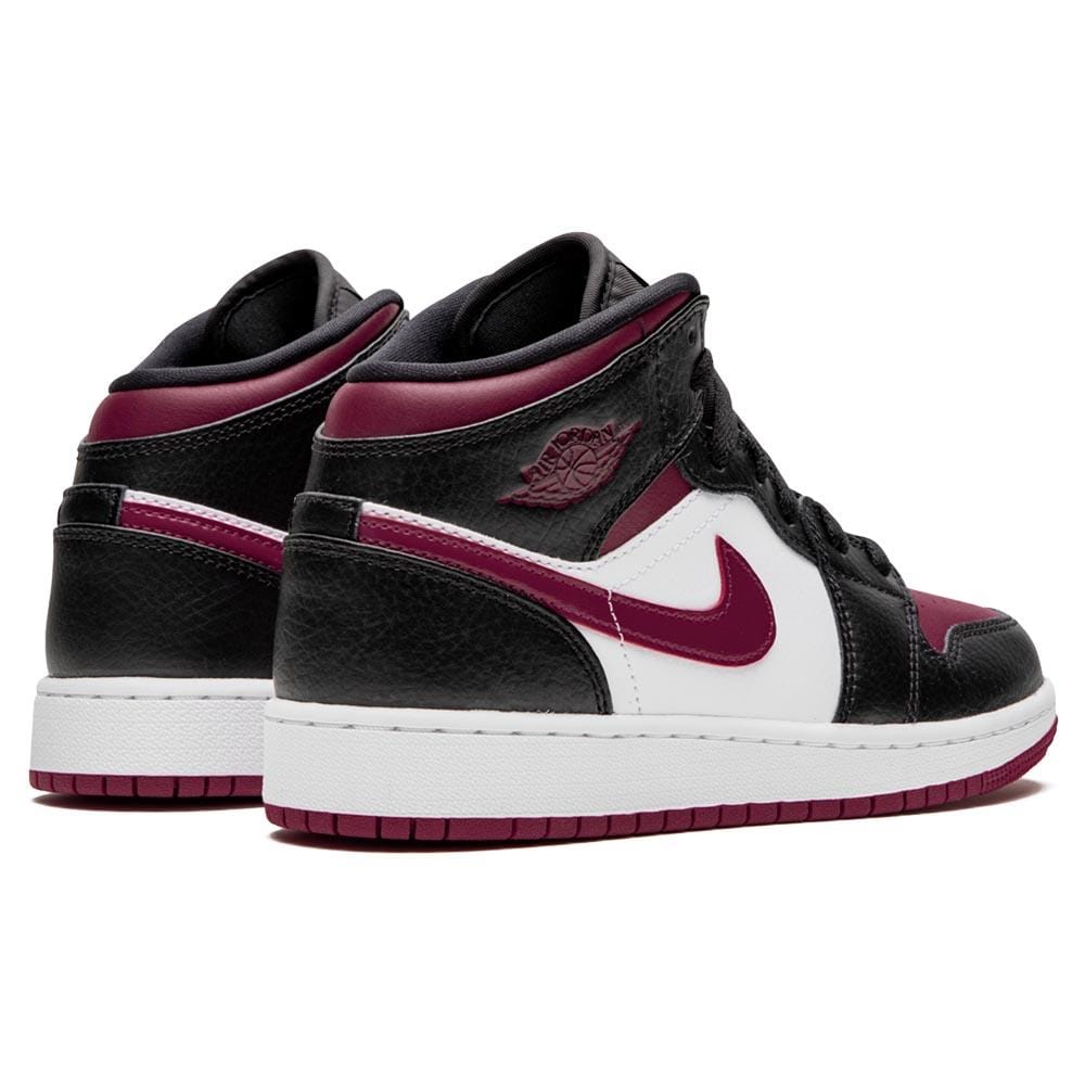 Air Jordan 1 Mid GS 'Black Noble Red' — Kick Game