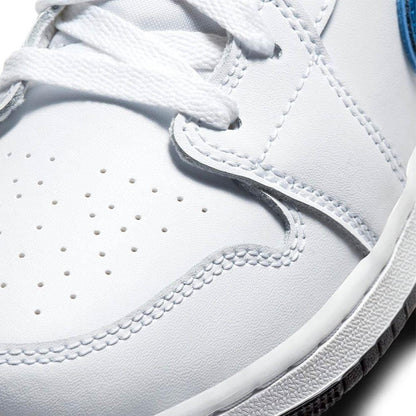 Air Jordan 1 Mid GS 'White Court Purple Teal' - Kick Game