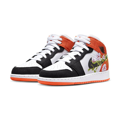 Air Jordan 1 Mid GS 'Basketball Blossom' - Kick Game