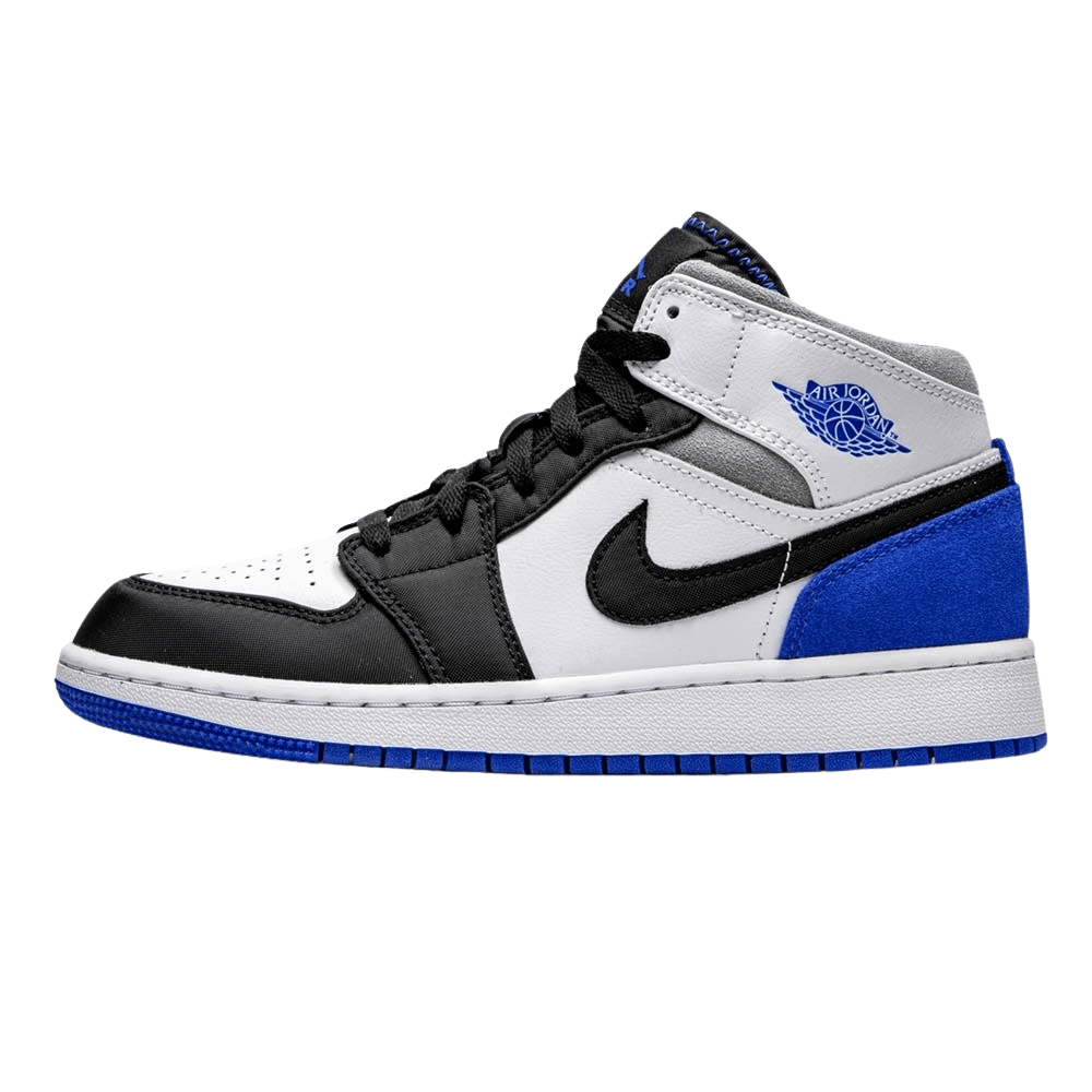 Air Jordan 1 Mid GS 'Royal White' - Kick Game