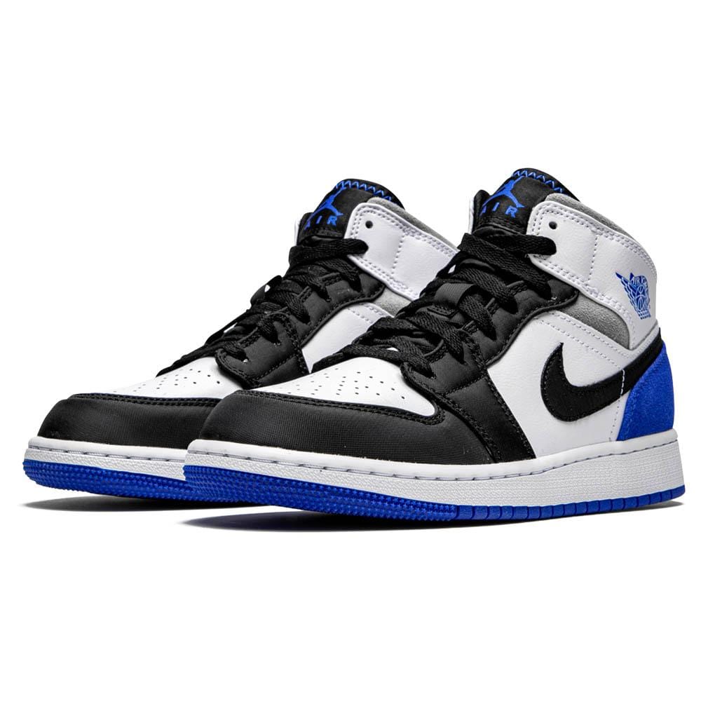 Air Jordan 1 Mid GS 'Royal White' - Kick Game