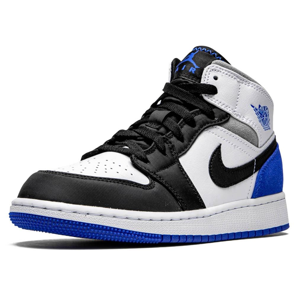 Air Jordan 1 Mid GS 'Royal White' - Kick Game