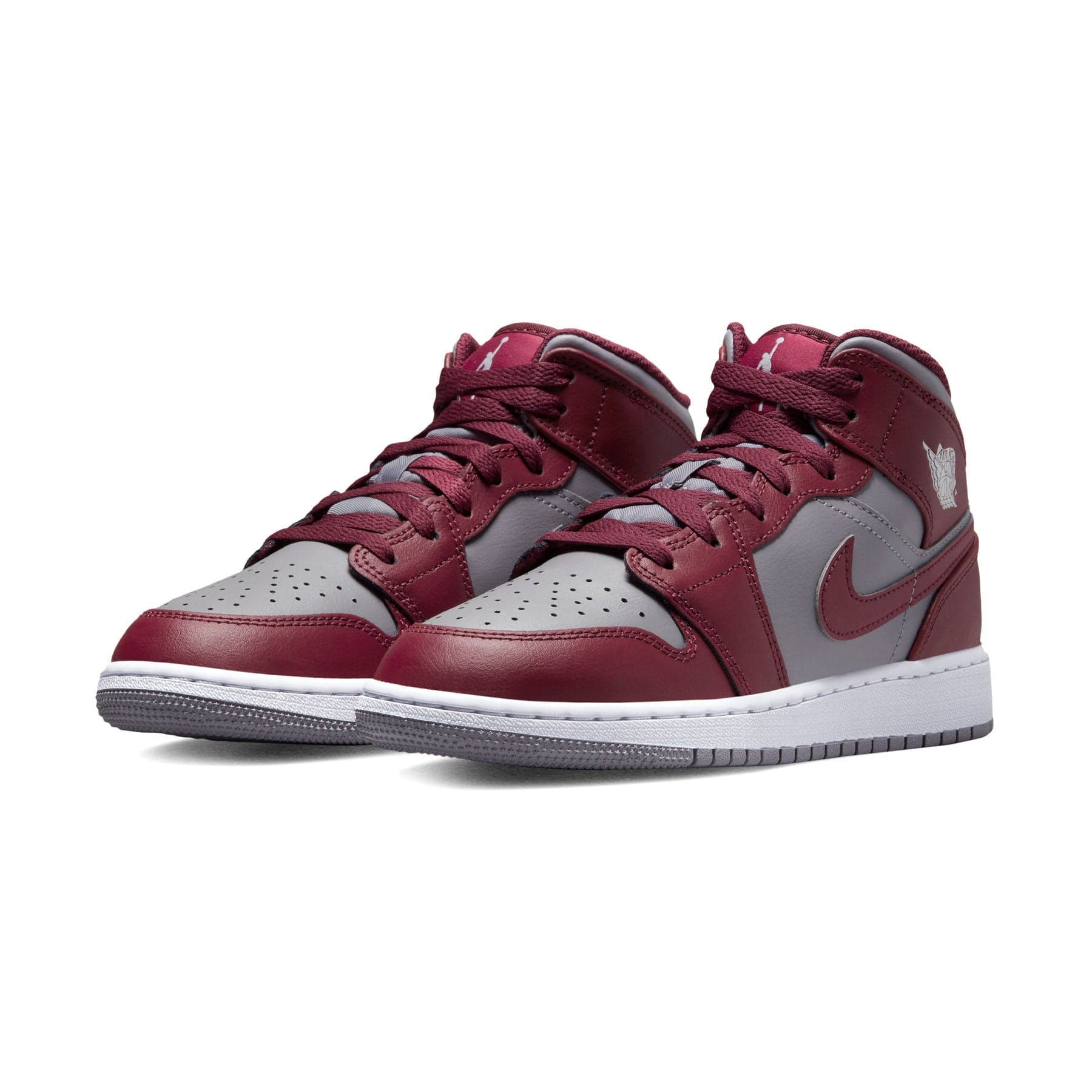 Air Jordan 1 Mid GS Cherrywood Red Kick Game