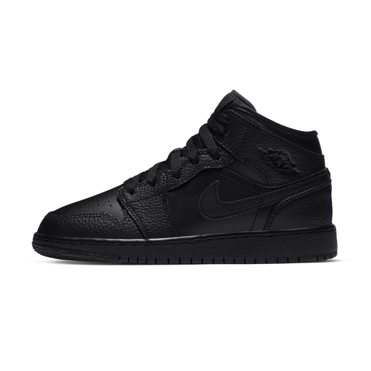 Air Jordan 1 Mid GS 'Triple Black' 2020 - Kick Game