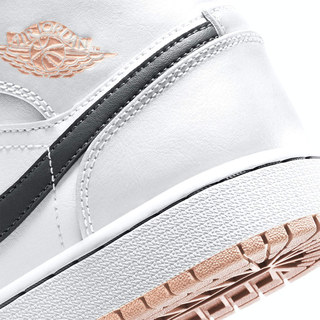 Air Jordan 1 Mid GS 'White Arctic Orange' - Kick Game