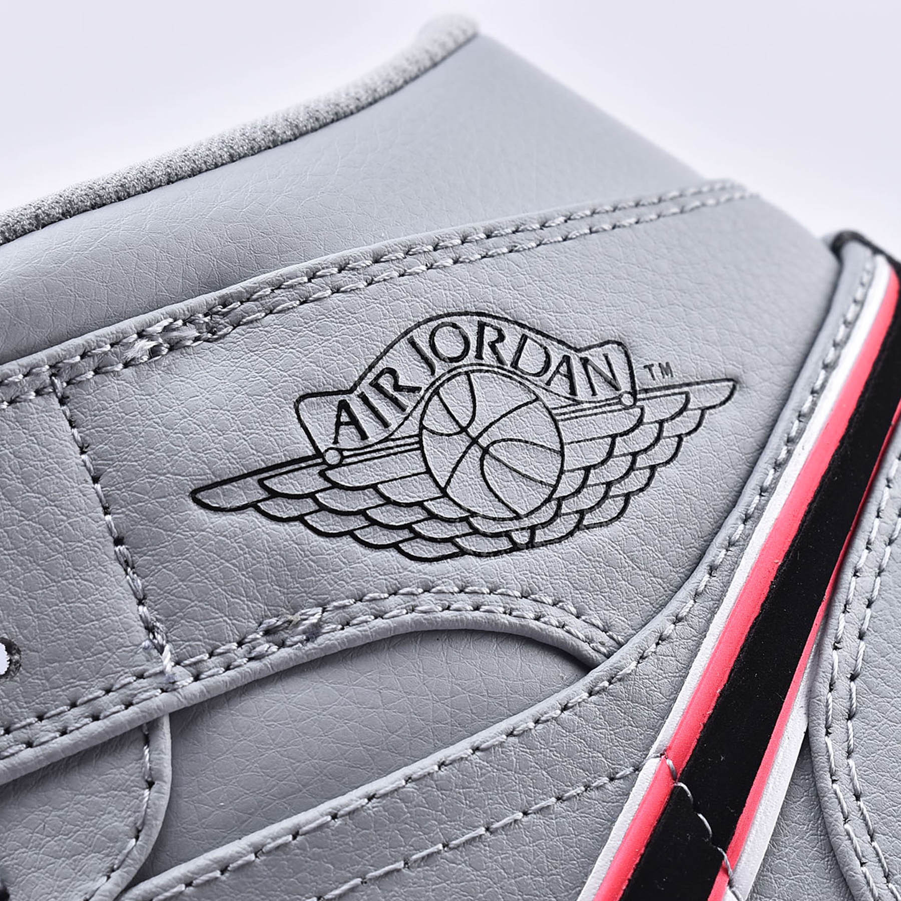 Air Jordan 1 Mid GS 'Wolf Grey Pink' - Kick Game