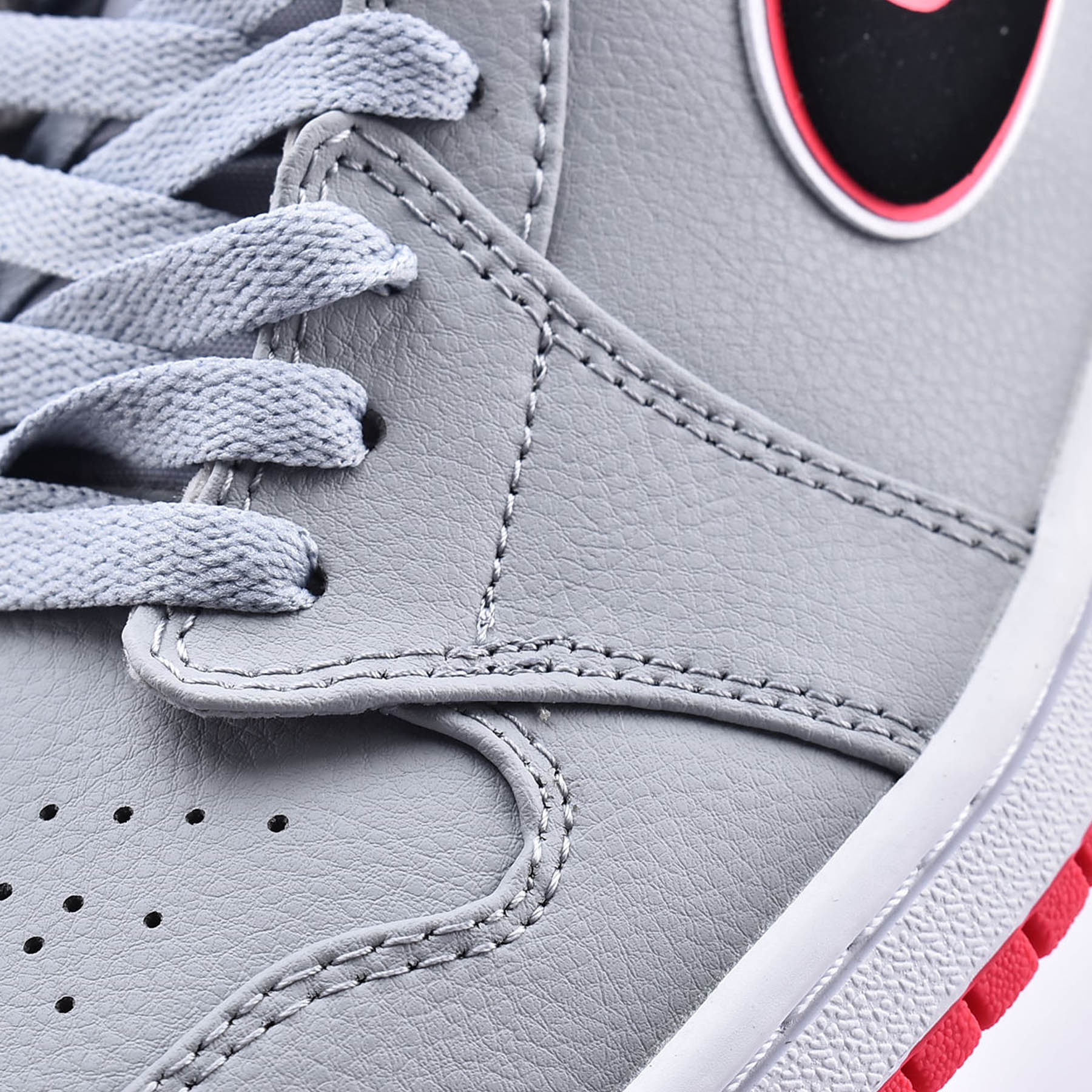 Air Jordan 1 Mid GS 'Wolf Grey Pink' - Kick Game
