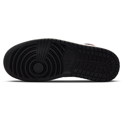 Air Jordan 1 Mid Wmns 'Black Sail Gym Red' - Kick Game