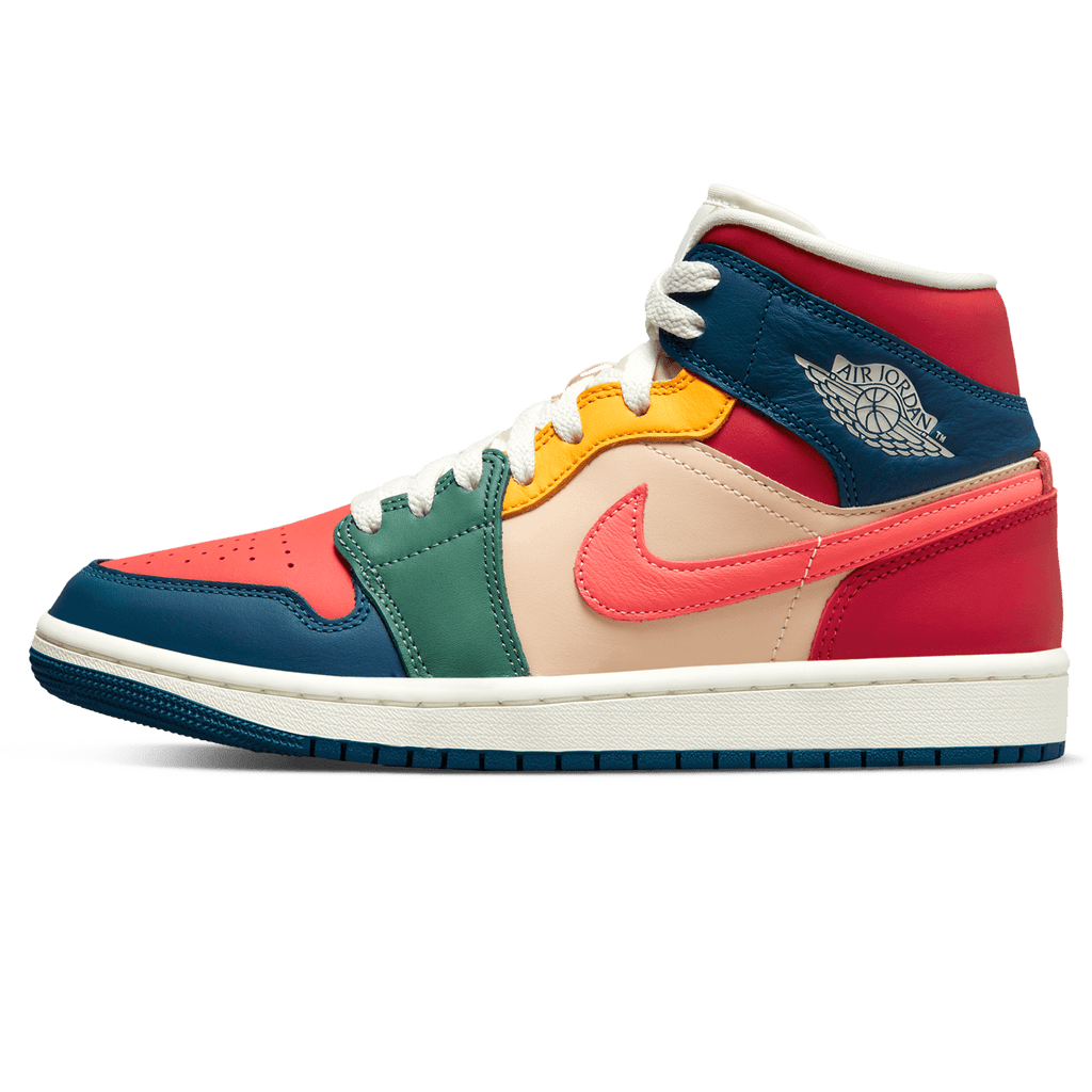 Air Jordan 1 Mid SE Wmns Multi Color Kick Game