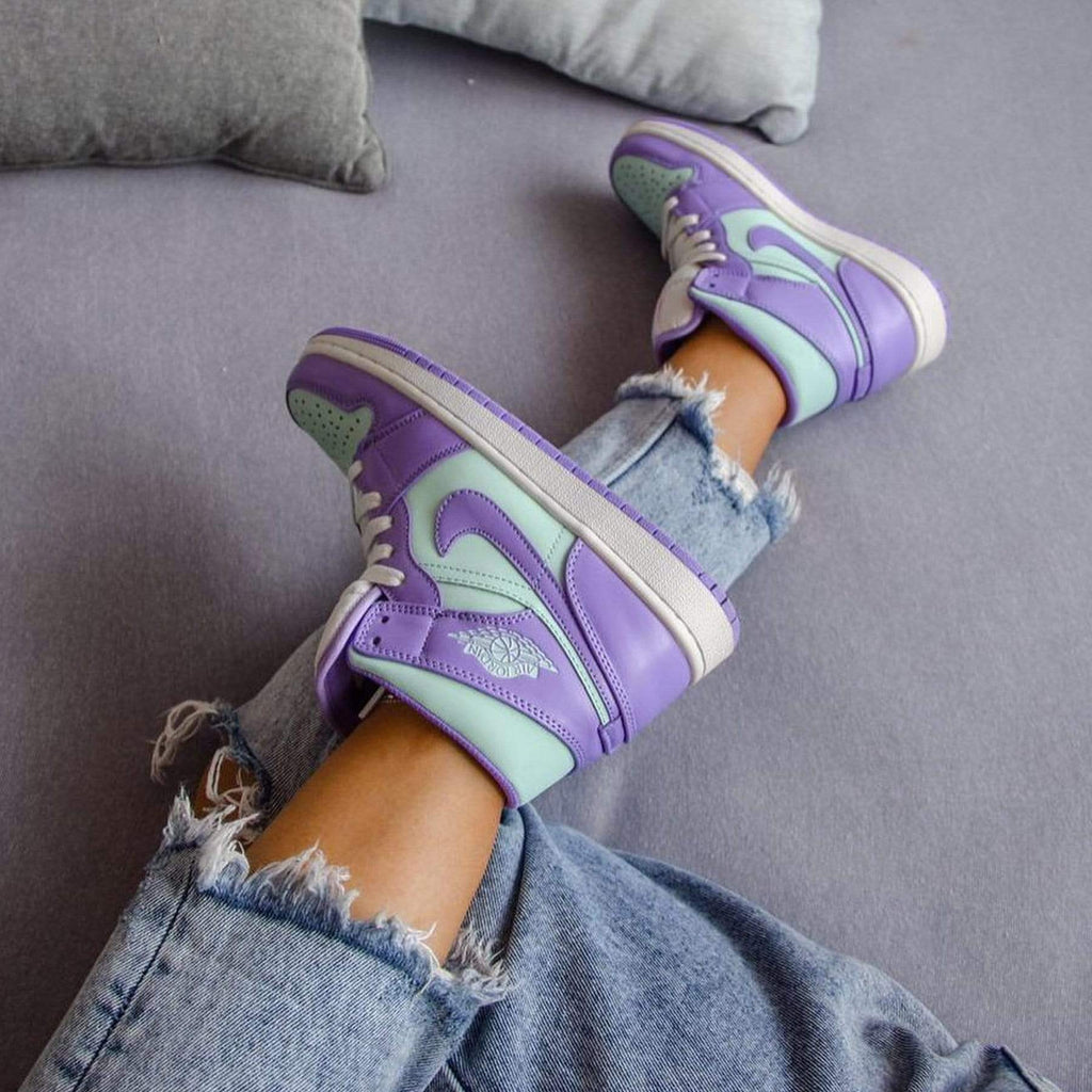 Air Jordan 1 Mid 'Purple Aqua' - Kick Game