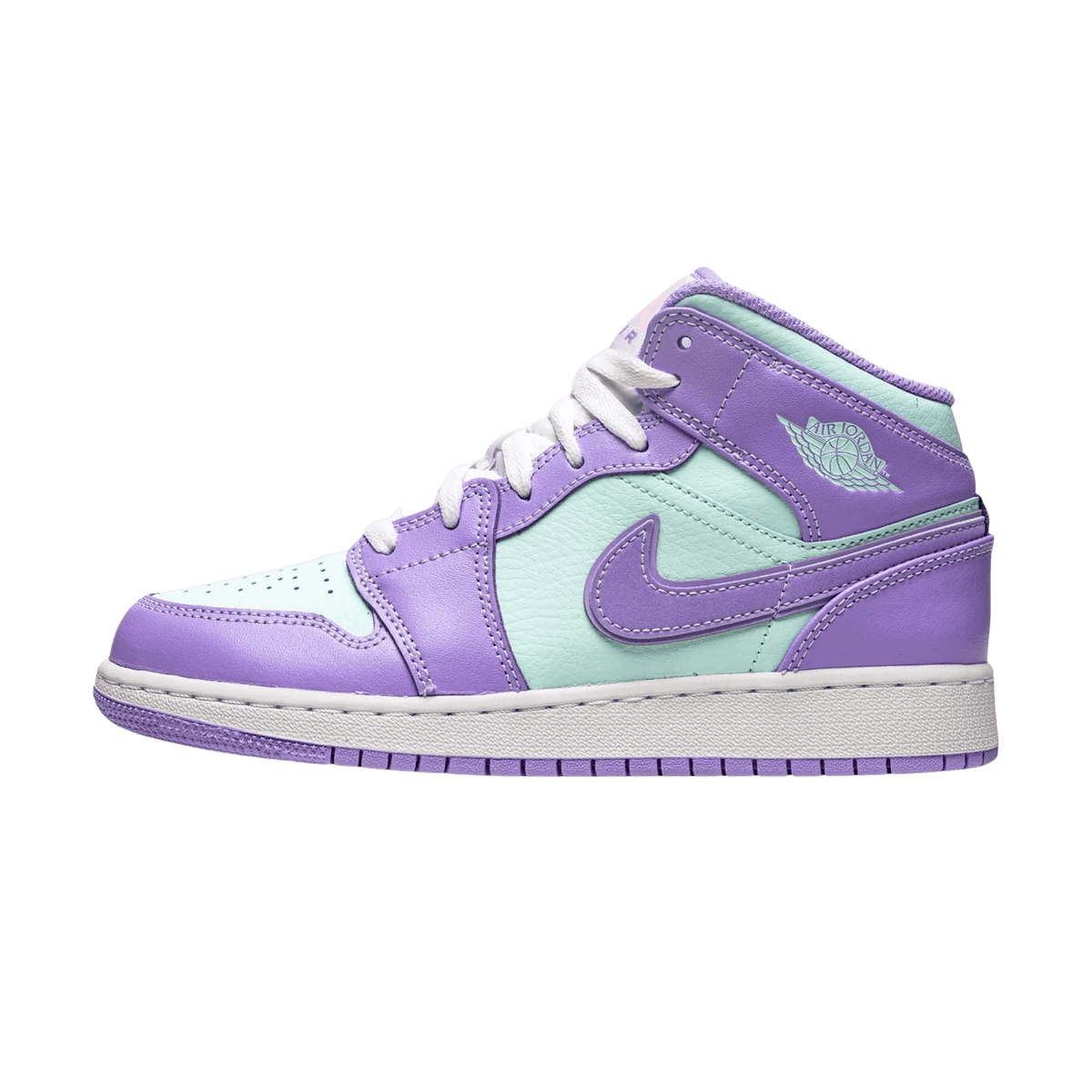 Air Jordan 1 Mid GS 'Purple Aqua' - Kick Game