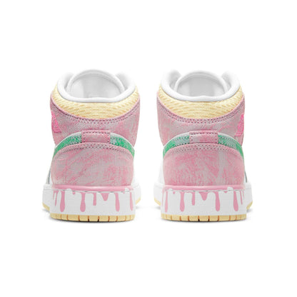 Air Jordan 1 Mid SE GS 'Paint Drip' - Kick Game