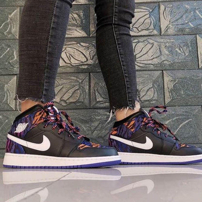 Air Jordan 1 Mid GS 'Tiger Print' - Kick Game