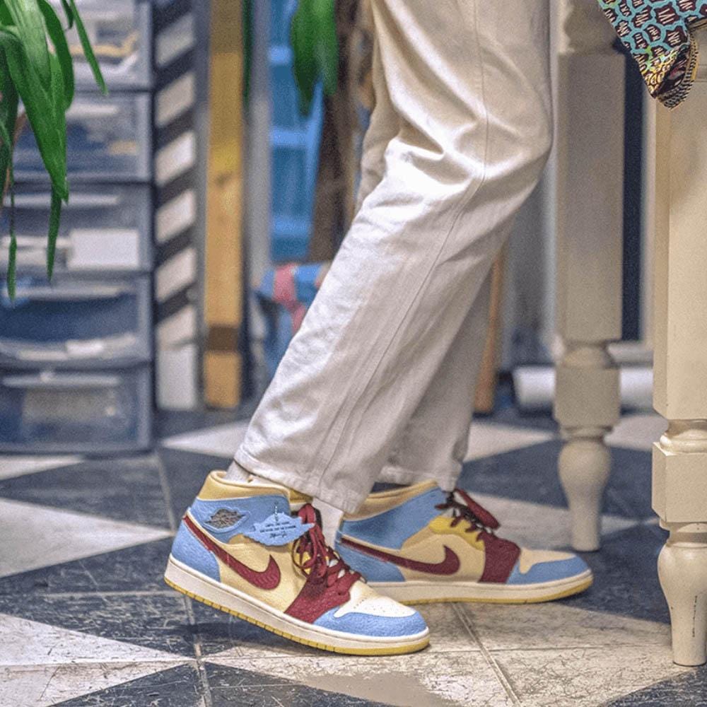 Maison Chateau Rouge x Air Jordan 1 Mid SE 'Fearless' - Kick Game
