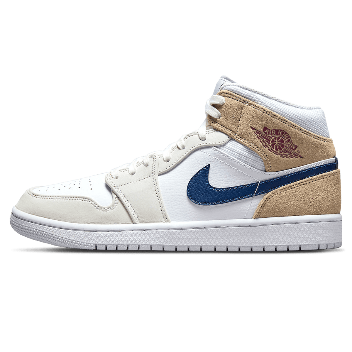 Air Jordan 1 Mid 'Tan Suede Navy' - Kick Game