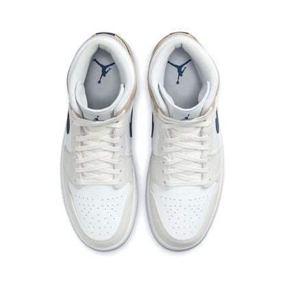 Air Jordan 1 Mid 'Tan Suede Navy' - Kick Game