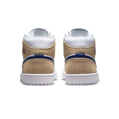 Air Jordan 1 Mid 'Tan Suede Navy' - Kick Game