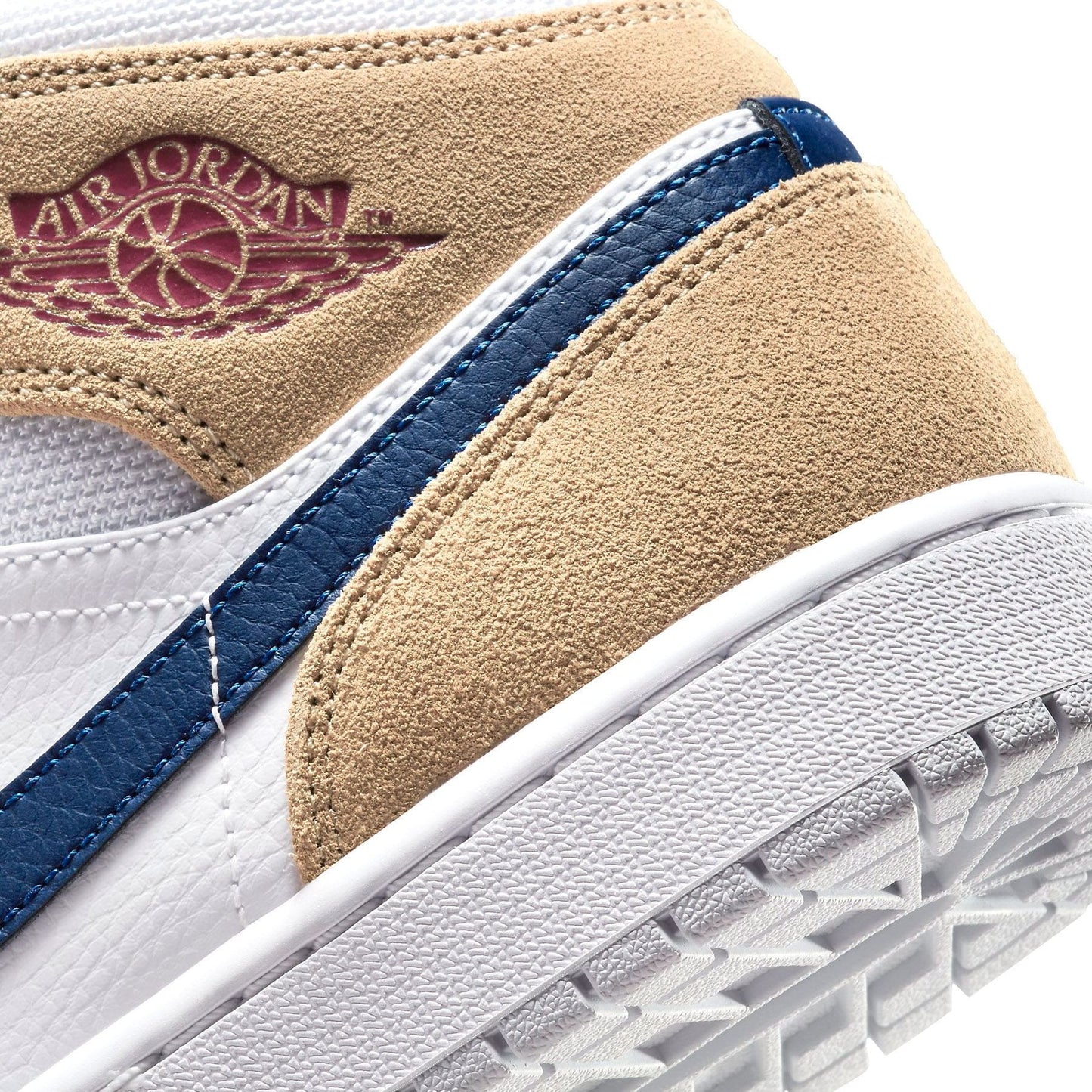 Air Jordan 1 Mid 'Tan Suede Navy' - Kick Game