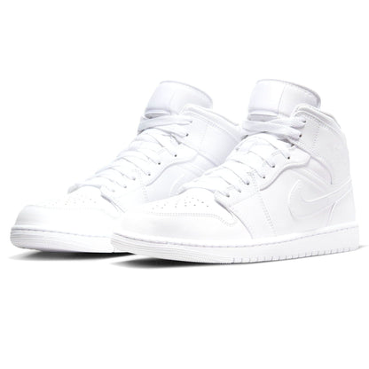 Air Jordan 1 Mid 'Triple White' 2022 - Kick Game