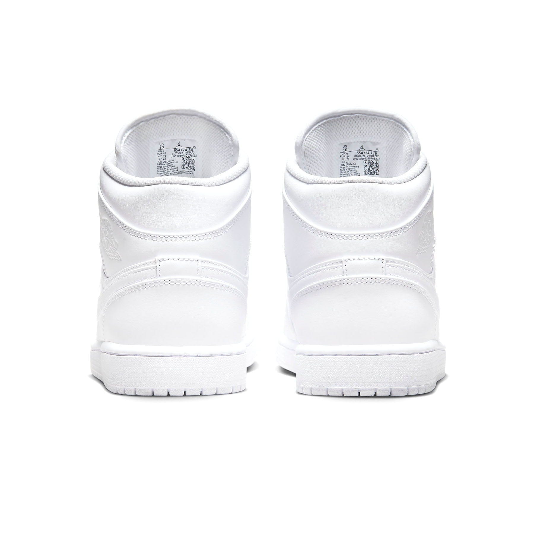 Plain white jordan 1 sales