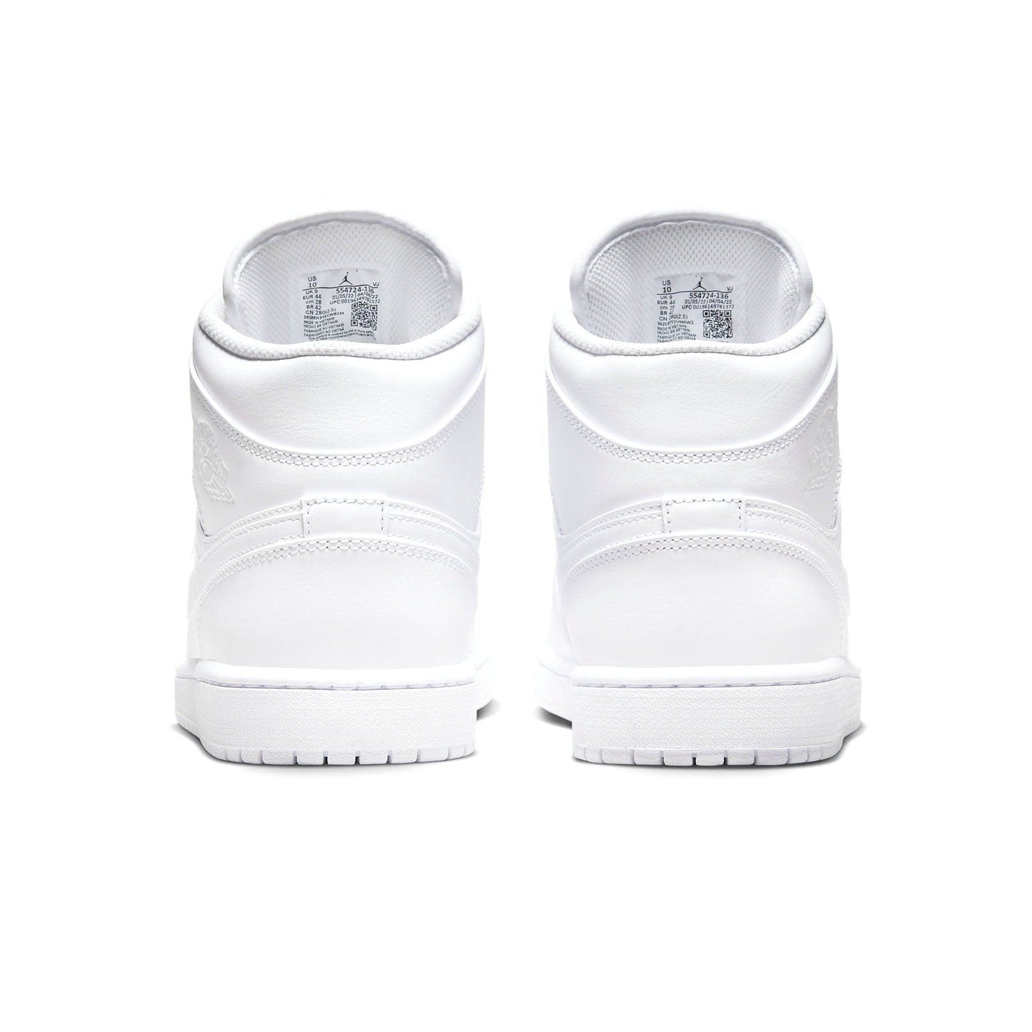 Air Jordan 1 Mid 'Triple White' 2022 - Kick Game