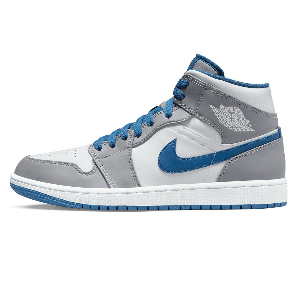 Air Jordan 1 Mid Cement True Blue