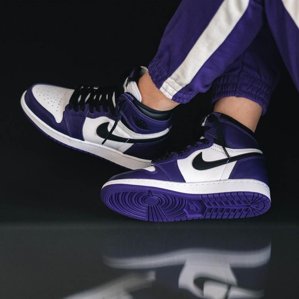 Jordan Retro Court Purple Jordan Gs Giày Nữ Air Jordan Retro High