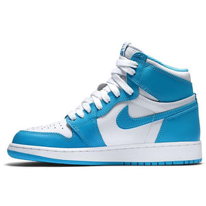 Air Jordan 1 Retro High OG Grade School (White-Powder Blue)