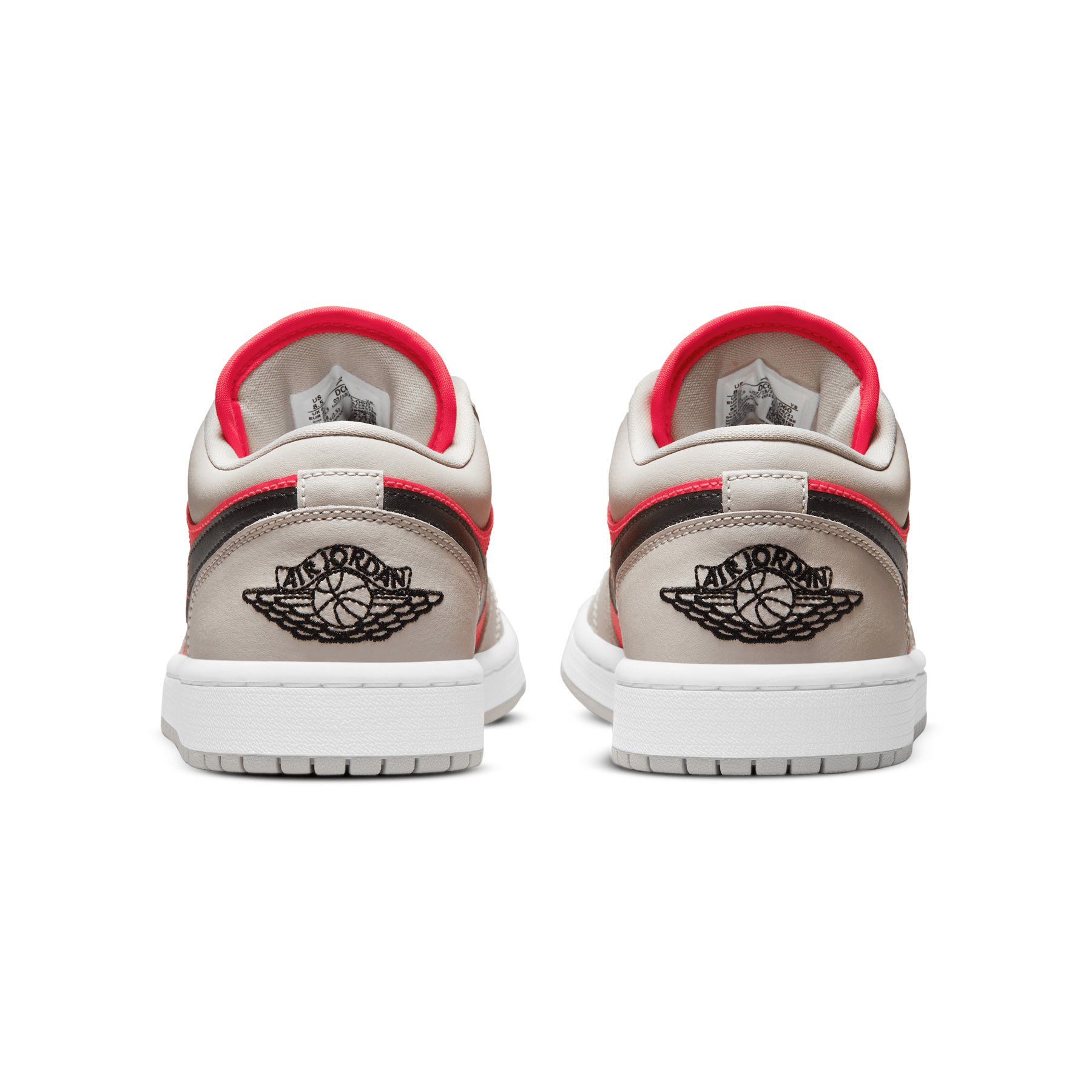 Air Jordan 1 Low Wmns 'Light Iron Ore Siren Red' - Kick Game